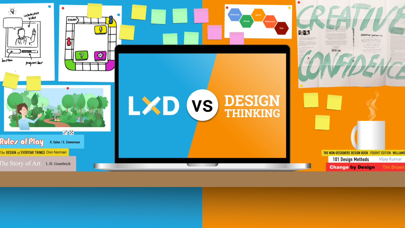 Learning experience design vs design thinking