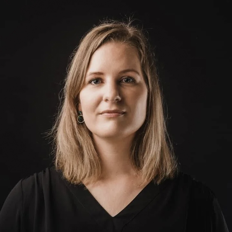 Portrait of Marit Blaak, a white woman with blonde hair.